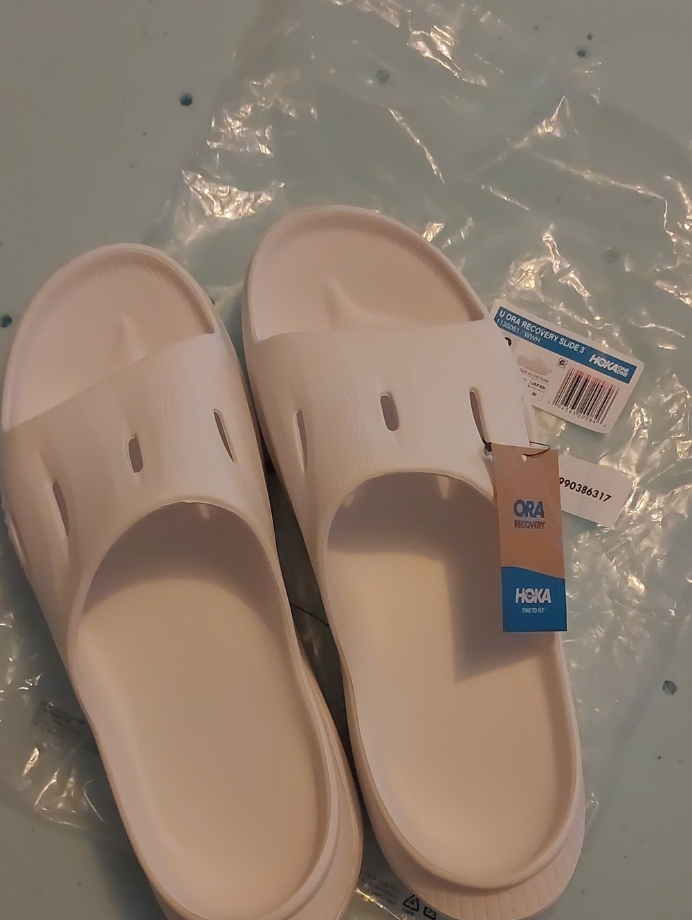 Hoka White Ora Recovery Slide